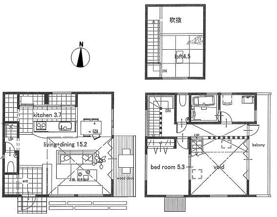 Floor plan. 55,800,000 yen, 1LDK, Land area 110 sq m , Building area 71.62 sq m