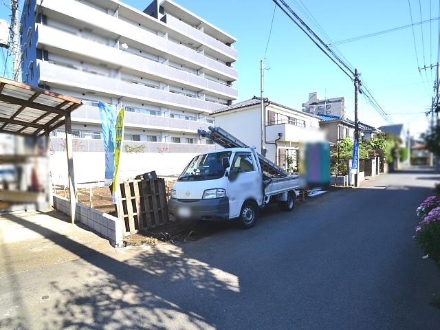 Local appearance photo. Koganei Maehara-cho 4-chome field landscape During construction