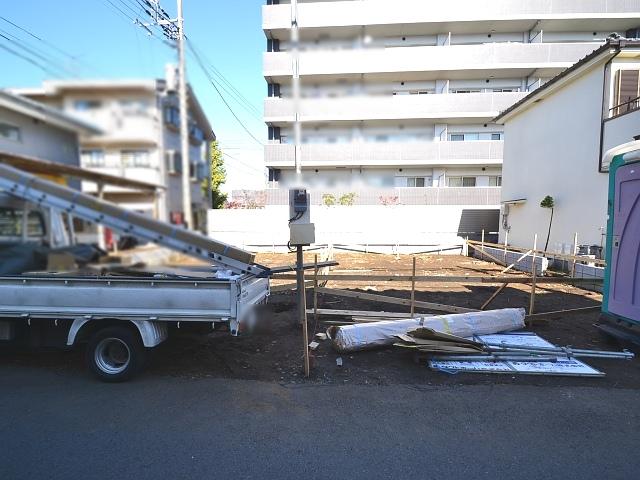 Local appearance photo. Koganei Maehara-cho 4-chome field landscape During construction