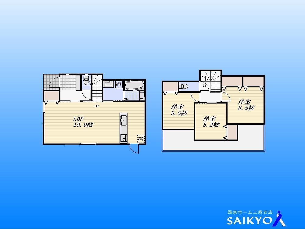Floor plan. 47,800,000 yen, 3LDK, Land area 108.1 sq m , Building area 86.46 sq m floor plan
