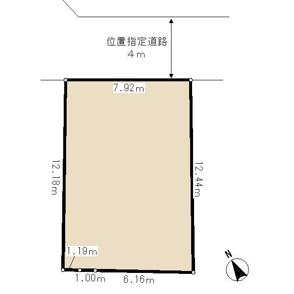 Compartment figure. Land price 37,800,000 yen, Land area 100.15 sq m compartment view