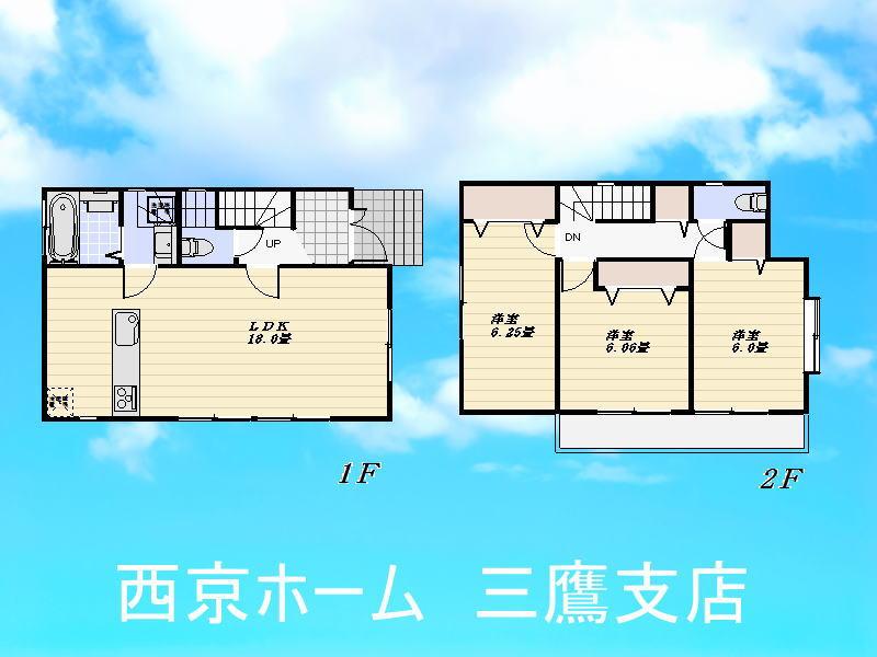 Floor plan. 47,800,000 yen, 3LDK, Land area 108.47 sq m , Building area 86.12 sq m