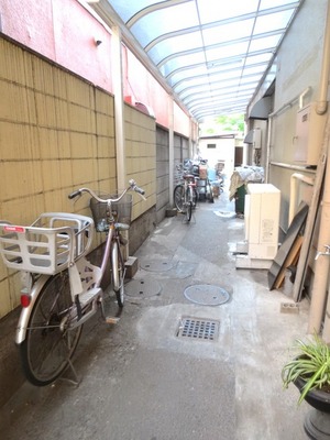 Parking lot. Bicycle-parking space