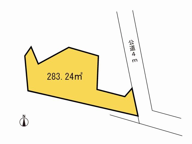 Compartment figure. 37,600,000 yen, 4LDK, Land area 283.24 sq m , Building area 134.26 sq m compartment view