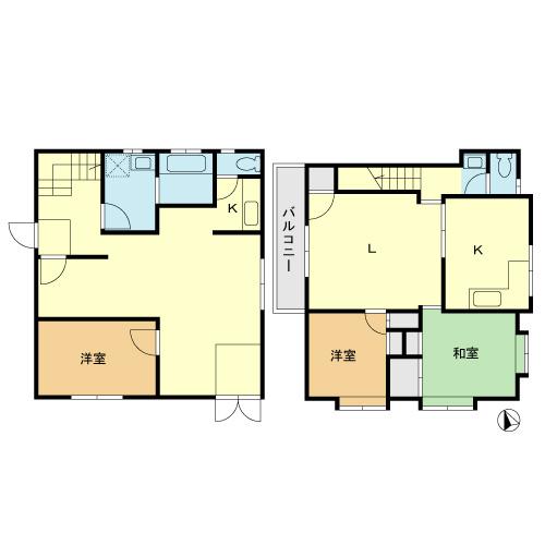Floor plan. 37,600,000 yen, 4LDK, Land area 283.24 sq m , Building area 134.26 sq m floor plan