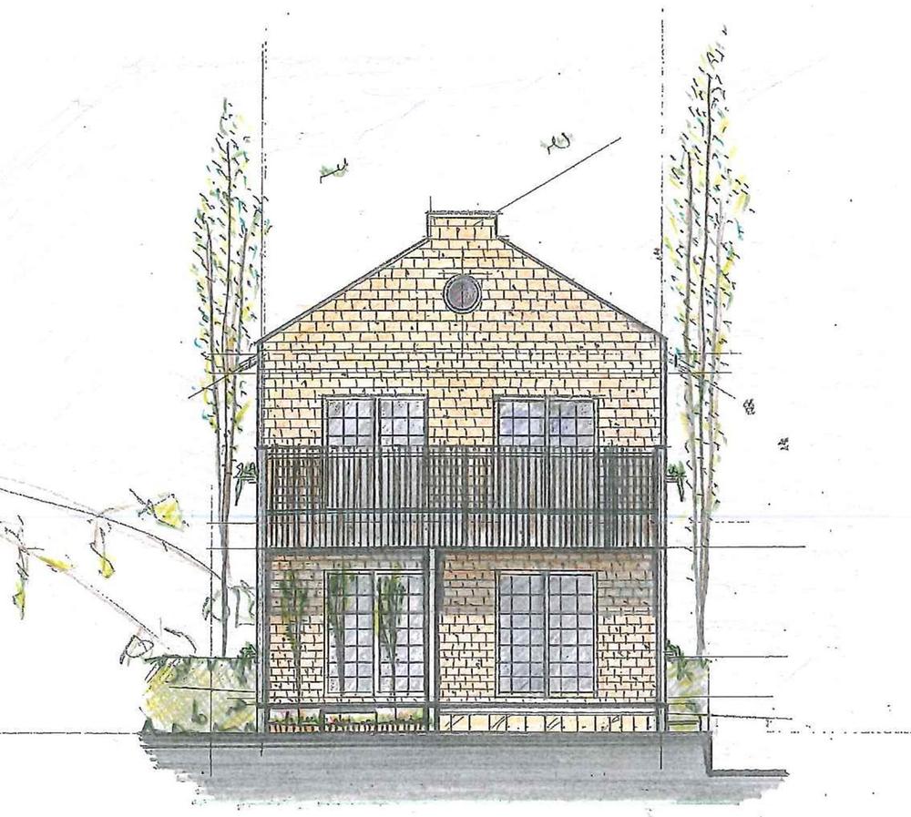 Building plan example (Perth ・ appearance). Stylish appearance of the Southern European-style ☆ 