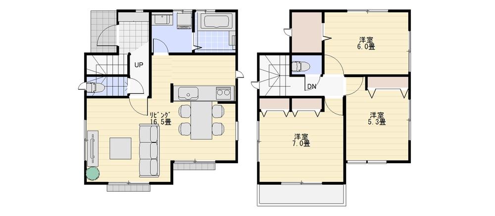 Compartment figure. Land price 48,800,000 yen, Land area 101.25 sq m