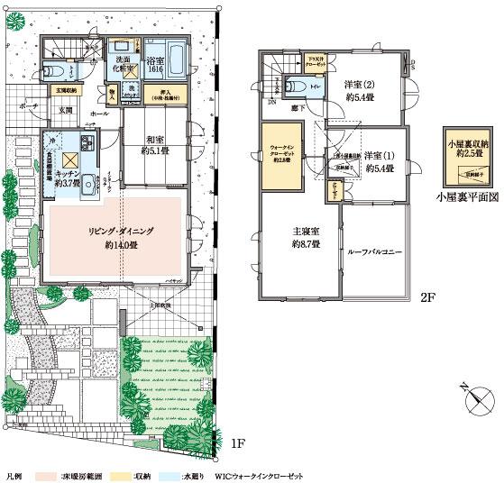 Floor plan. (STAGE10), Price 75,970,000 yen, 4LDK, Land area 141.11 sq m , Building area 100.47 sq m