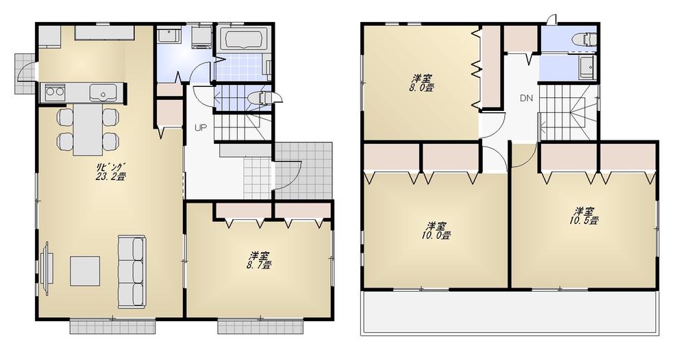 Floor plan. 65,800,000 yen, 4LDK, Land area 251.91 sq m , Building area 140.77 sq m