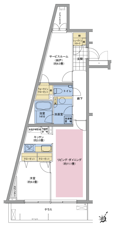 Floor: 1LDK + S + wic + sic, occupied area: 63.88 sq m, price: 36 million yen, currently on sale