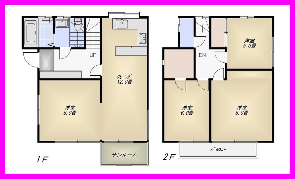 Floor plan. 39,800,000 yen, 4LDK, Land area 138.8 sq m , Building area 108.02 sq m floor plan