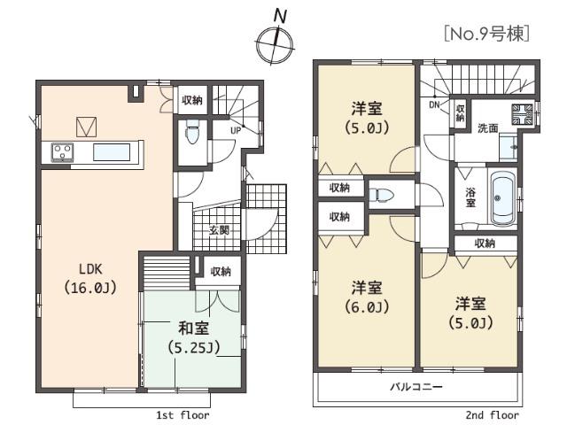 Floor plan. (9), Price 41,900,000 yen, 4LDK, Land area 127.87 sq m , Building area 91.08 sq m