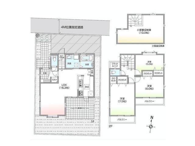 Floor plan. 42,300,000 yen, 3LDK, Land area 104.23 sq m , Building area 82.9 sq m