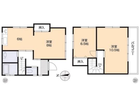 Floor plan. 24,800,000 yen, 2LDK, Land area 109.13 sq m , Building area 70.24 sq m floor plan