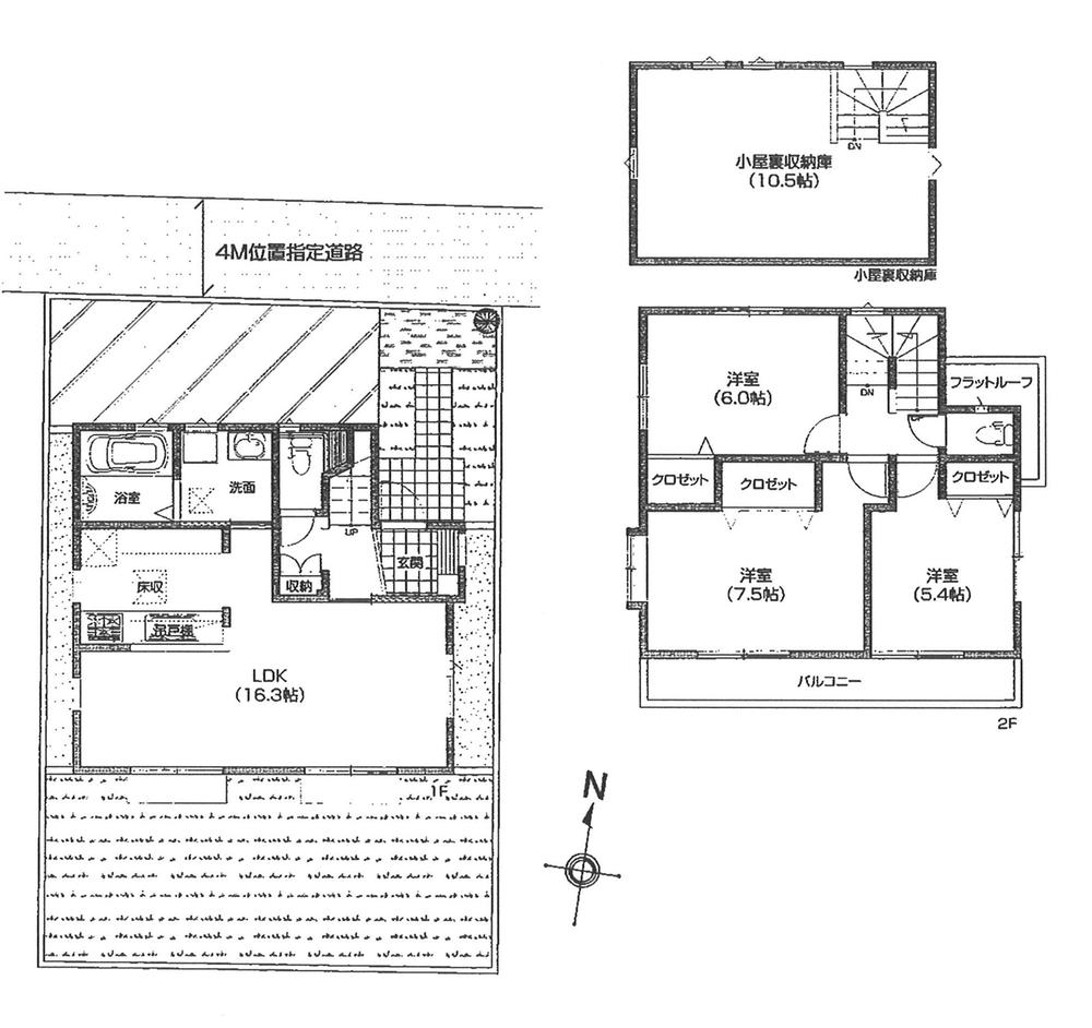 Floor plan. (B Building), Price 40,800,000 yen, 3LDK+S, Land area 104.22 sq m , Building area 82.91 sq m