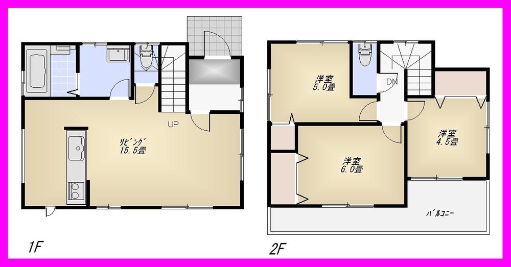 Floor plan. 31,800,000 yen, 3LDK, Land area 92.82 sq m , Building area 72.9 sq m floor plan