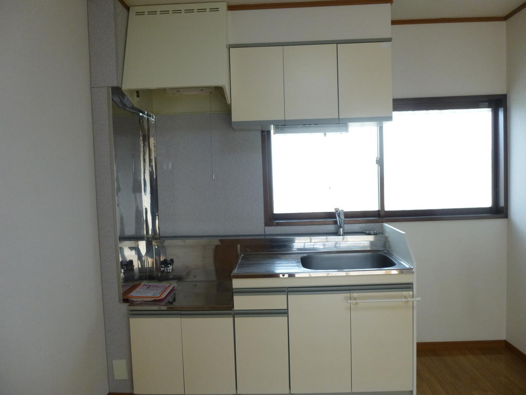 Kitchen. Two-burner gas stove installation Allowed