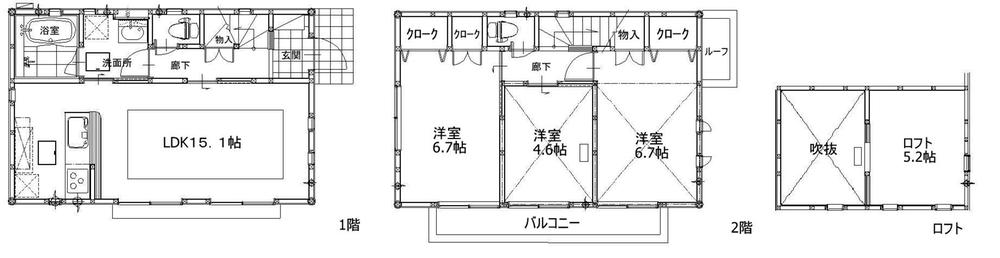 Floor plan. (A Building), Price 38,800,000 yen, 3LDK+S, Land area 96.92 sq m , Building area 77.22 sq m