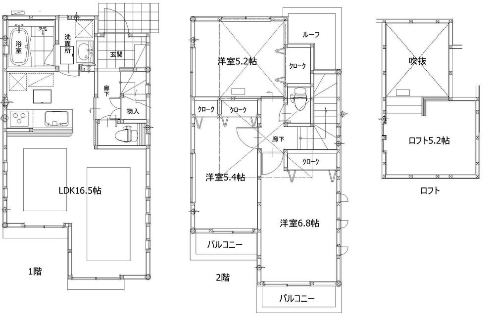 Floor plan. (C Building), Price 44,800,000 yen, 3LDK+S, Land area 96.93 sq m , Building area 77.49 sq m
