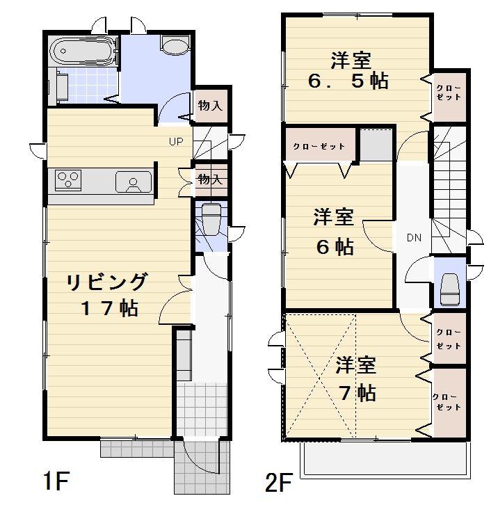 Floor plan. 42,800,000 yen, 3LDK, Land area 108.62 sq m , Building area 86.66 sq m floor plan