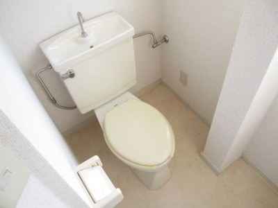 Toilet. toilet ~ There are window ~