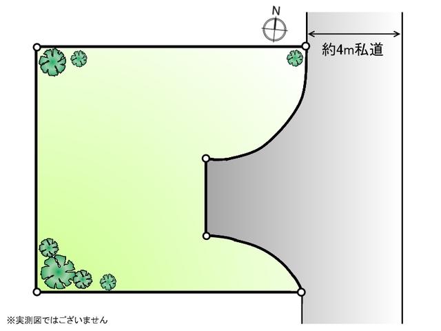 Compartment figure. Land price 33,600,000 yen, Land area 157.92 sq m Tokura 1-chome compartment view