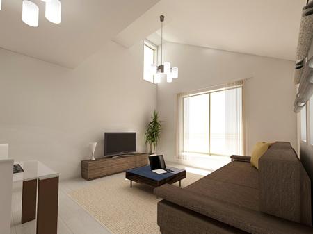 living ・ Dining (Building 2 ・ Rendering)