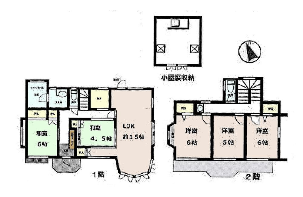 Floor plan. 58 million yen, 5LDK, Land area 185 sq m , Building area 117.36 sq m floor plan