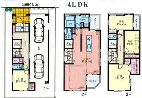 Floor plan. 65,800,000 yen, 4LDK, Land area 120.7 sq m , Building area 180.52 sq m