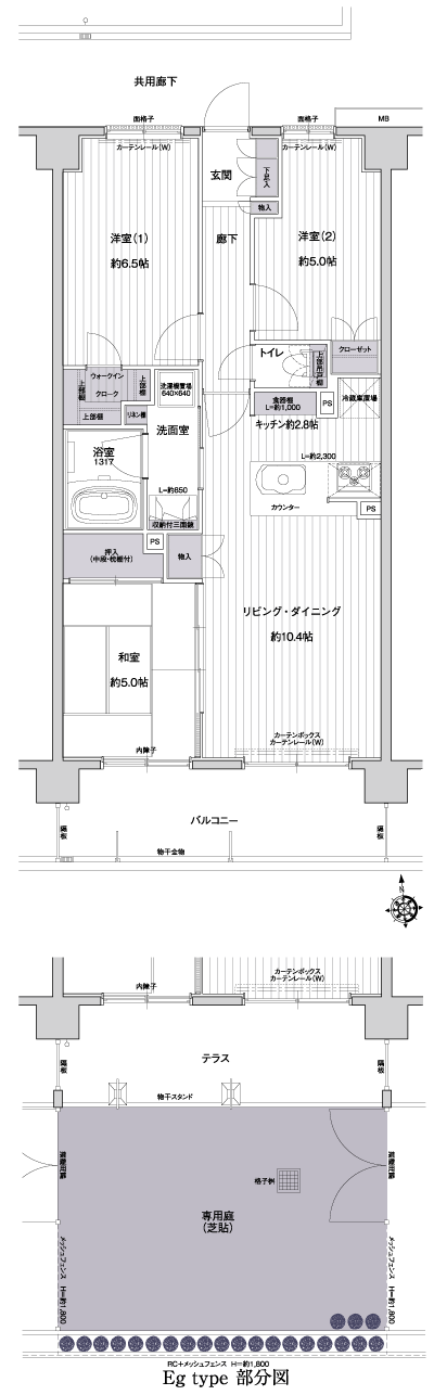 Floor: 3LDK + WIC, the occupied area: 64.96 sq m, Price: 36,180,000 yen, now on sale