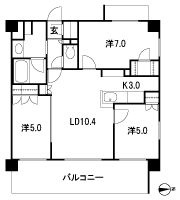 Floor: 3LDK + WIC + SC, occupied area: 64.74 sq m, Price: 29,980,000 yen, now on sale