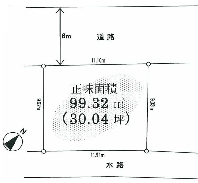 Compartment figure. Land price 36 million yen, Land area 99.32 sq m