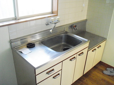 Kitchen. Gas two-burner installation Allowed Kitchen