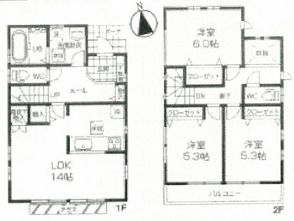 Floor plan. 45,800,000 yen, 3LDK, Land area 104.08 sq m , Building area 81.8 sq m