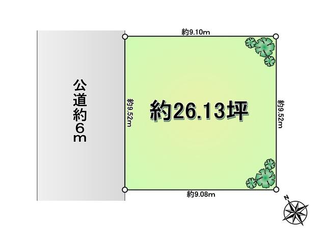 Compartment figure. Land price 16.3 million yen, Land area 86.41 sq m Kokubunji Namiki-cho 2-chome compartment view