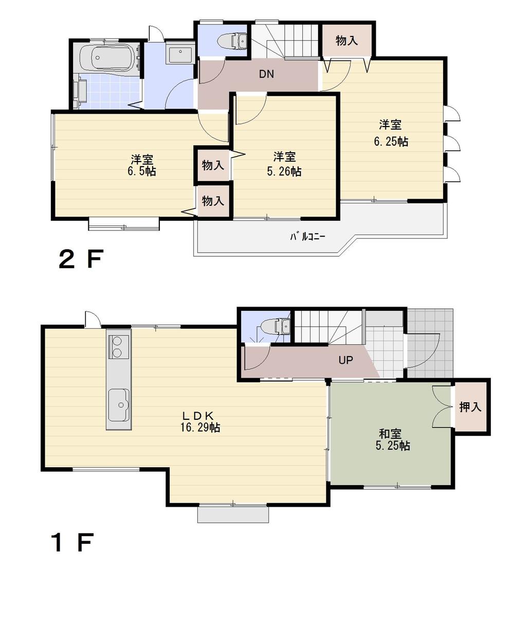 Floor plan. (2), Price 49,800,000 yen, 4LDK, Land area 112.38 sq m , Building area 89.6 sq m