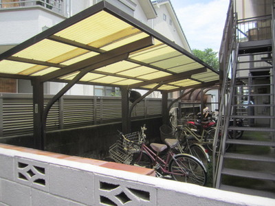 Other common areas. Covered bicycle parking lots