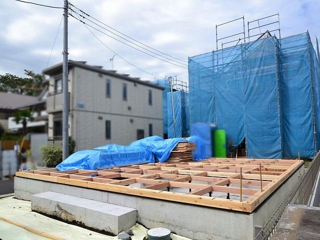 Local appearance photo. Kokubunji Izumi-cho 1-chome 1 Building Completion of framework at the time