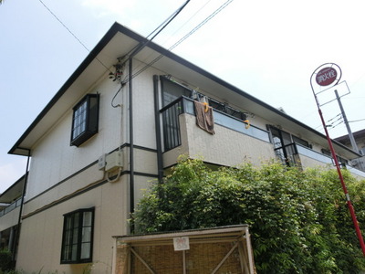 Building appearance. 2-story wooden ・ Apartment of room share negotiable