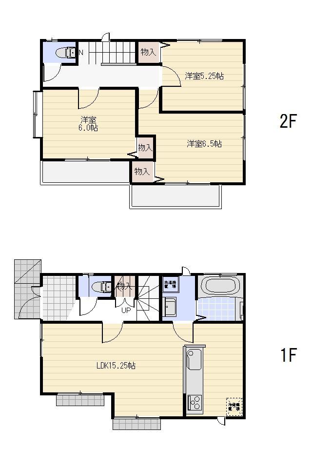 Floor plan. (A Building), Price 44,300,000 yen, 3LDK, Land area 100 sq m , Building area 78.45 sq m