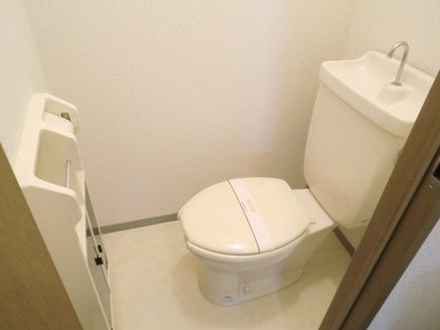Toilet. It is a feeling of cleanliness drifts toilet