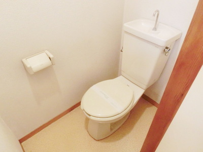 Toilet. It is a toilet with a clean