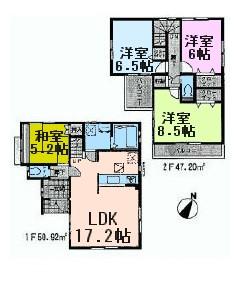Floor plan. 45,800,000 yen, 4LDK, Land area 100.05 sq m , Building area 98.12 sq m floor plan