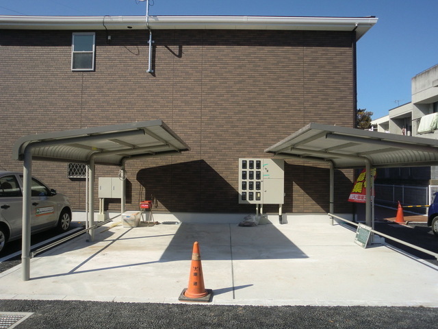 Other common areas. It is covered bicycle parking space