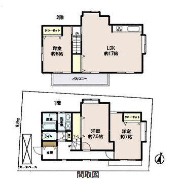 Floor plan. 39,800,000 yen, 3LDK, Land area 117.43 sq m , Building area 91.9 sq m