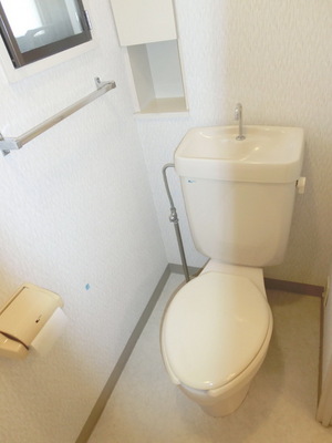 Toilet. This toilet has a window