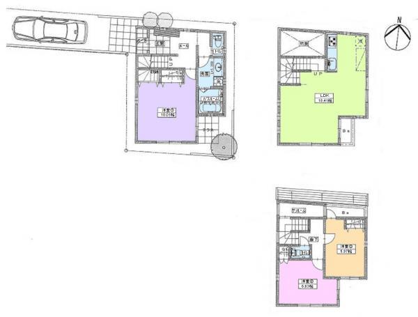 Building plan example (floor plan). 3F-denominated reference price: 21.1 million yen