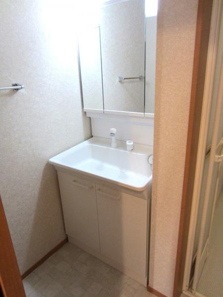 Wash basin, toilet. Wash basin