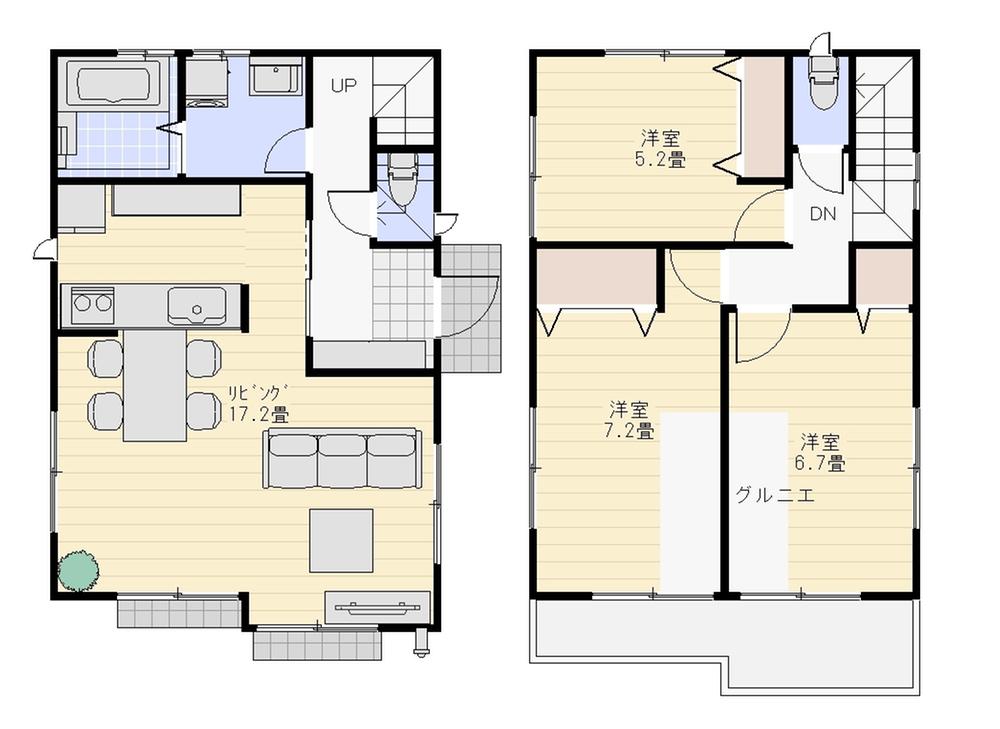 Floor plan. 43,800,000 yen, 3LDK, Land area 109.52 sq m , Building area 85.7 sq m
