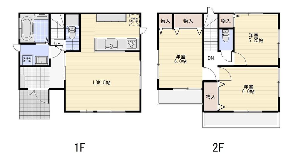 Floor plan. (F Building), Price 44,800,000 yen, 3LDK, Land area 100 sq m , Building area 78.66 sq m